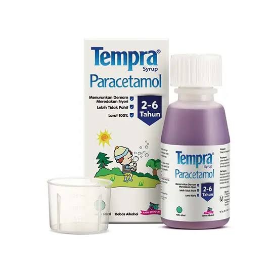 Tempra Syrup Paracetamol.