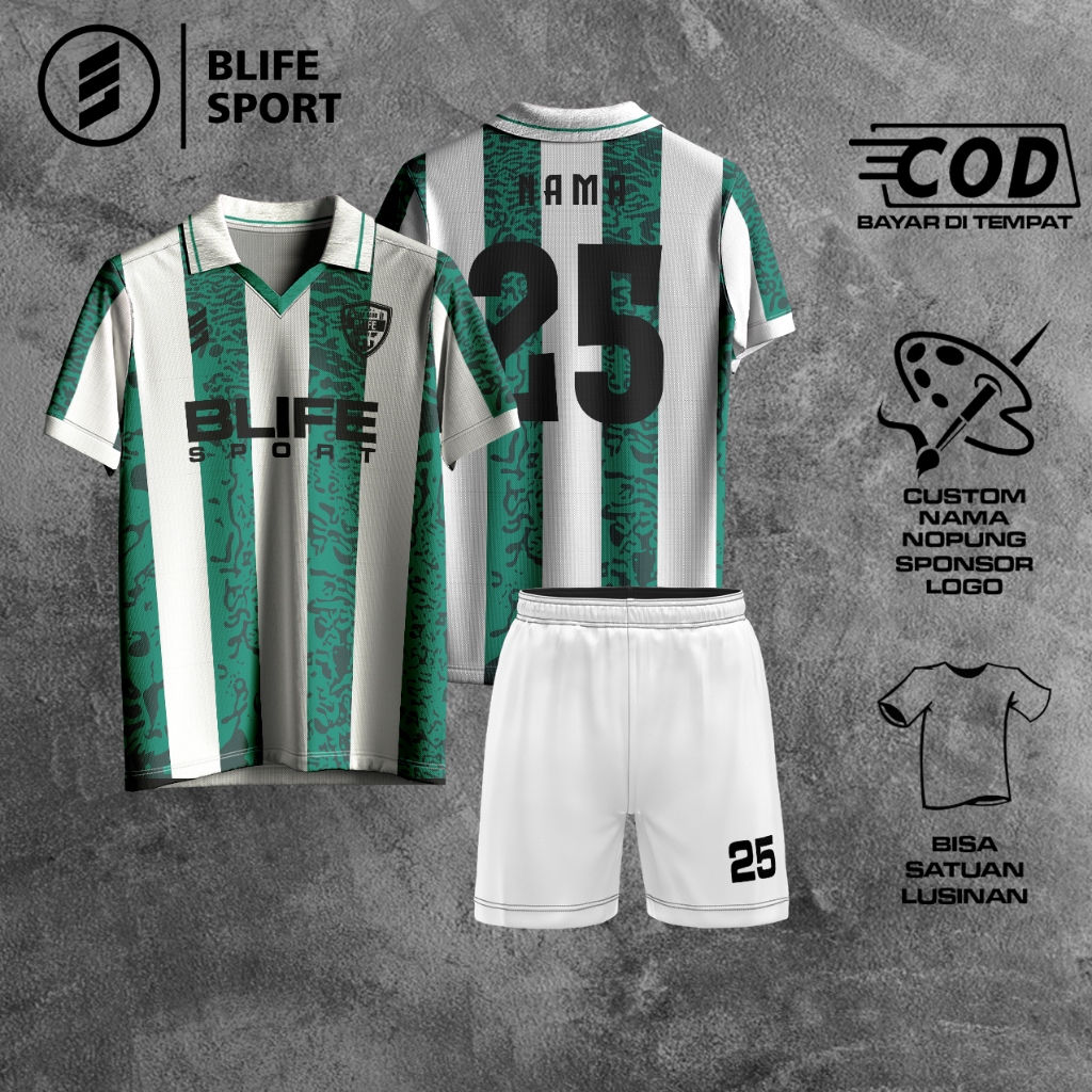 [ COD BISA SATUAN ] JERSEY FUTSAL/BOLA CUSTOM FULL PRINTING