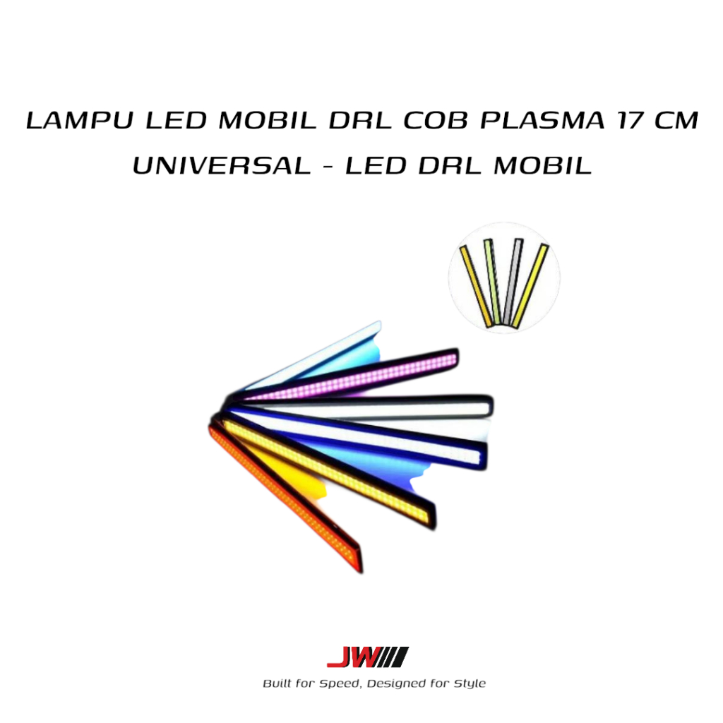 LAMPU LED MOBIL DRL COB PLASMA 17 CM UNIVERSAL - LED DRL MOBIL