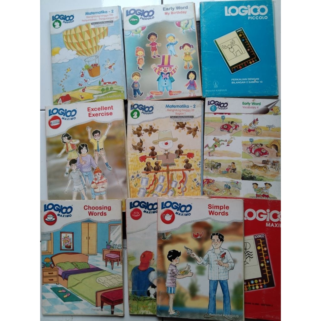 Buku Anak Pengetahuan Buku Aktivitas LOGICO PICCOLO & LOGICO MAXIMO
