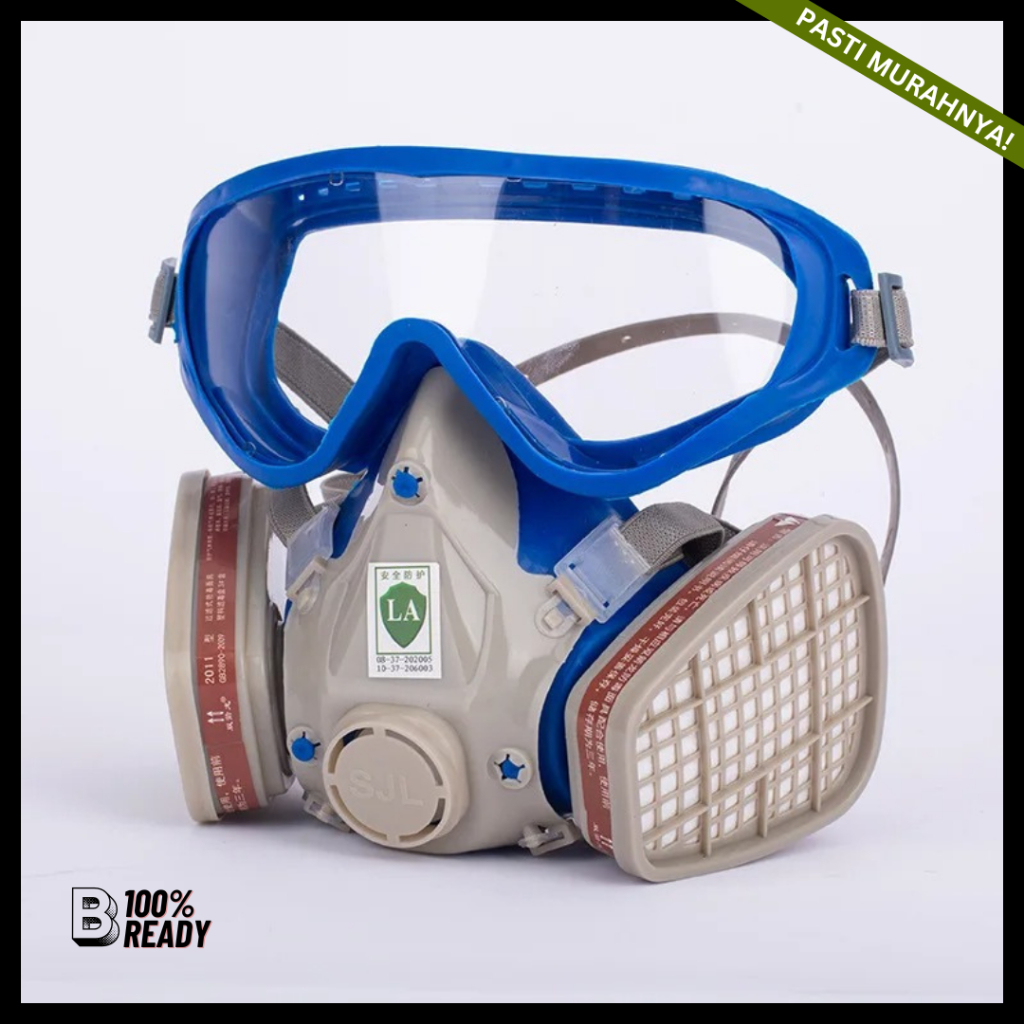 Masker Respirator Gas / Masker Cat / Masker Anti polusi Virus Gas / Masker Gas Half Mask Respirator