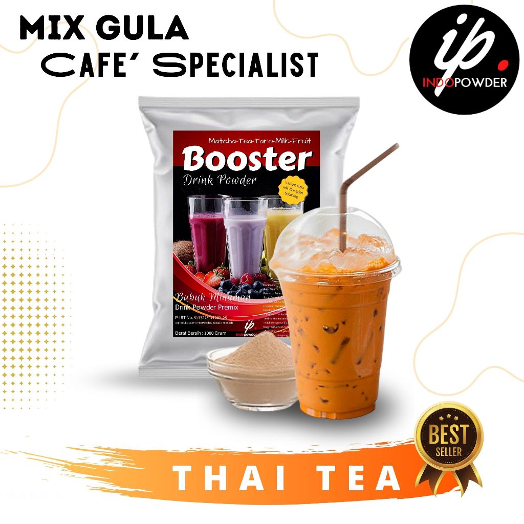

Bubuk THAI TEA I THAI TEA Powder 1Kg Untuk Cafe, Waralaba, Resto dan Usaha Minuman Kekinian