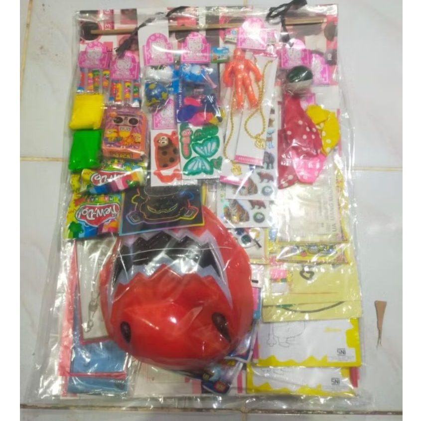 Mainan Rencengan Cabutan 2000 an Isi 40 Pcs