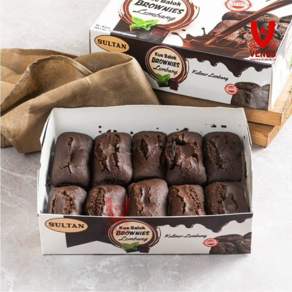 

Kue balok Brownies Sultan Coklat lumer Lembang, kue balok brownies 10pcs