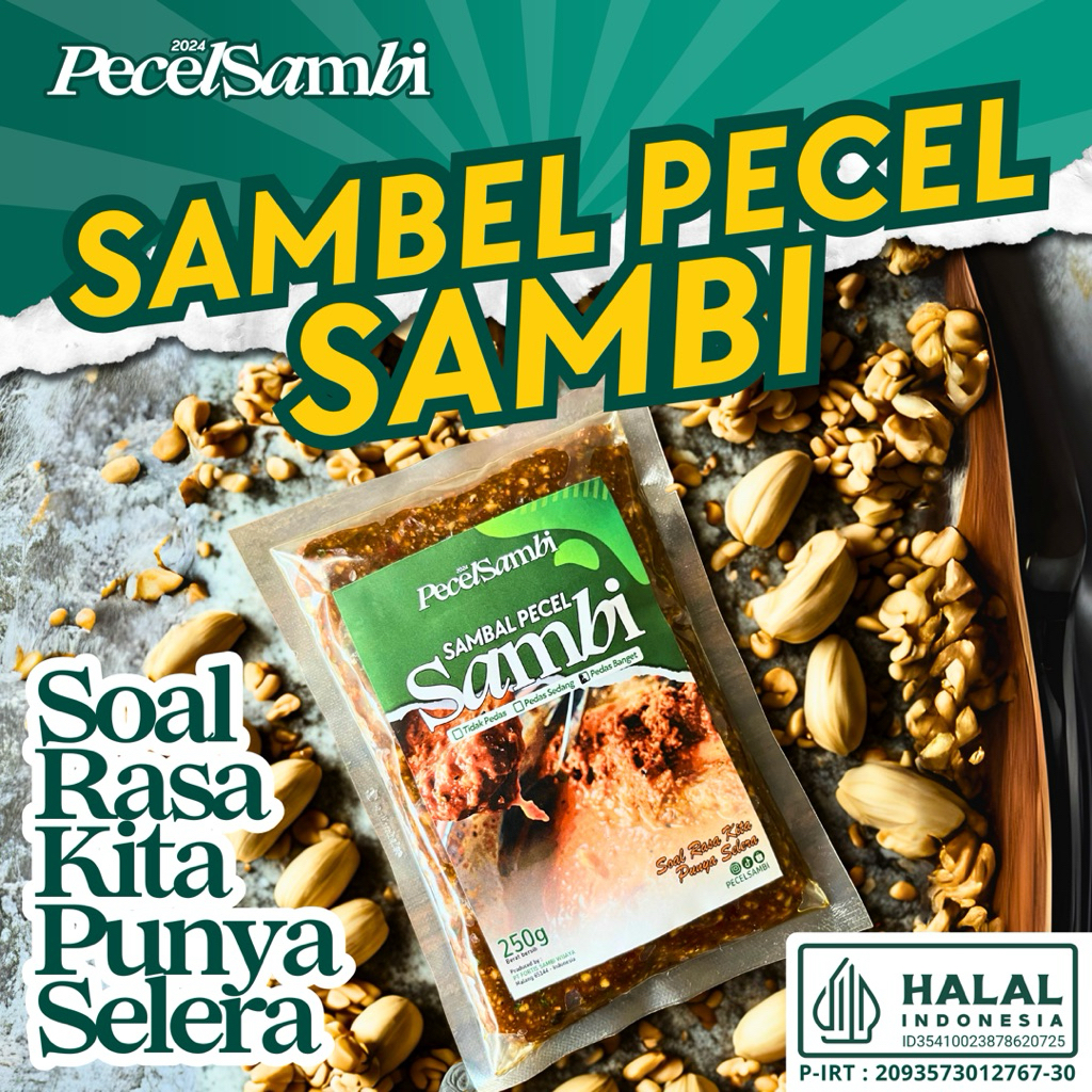 

Sambel Pecel Sambi 250gram | Bumbu Sambal Pecel Sambi