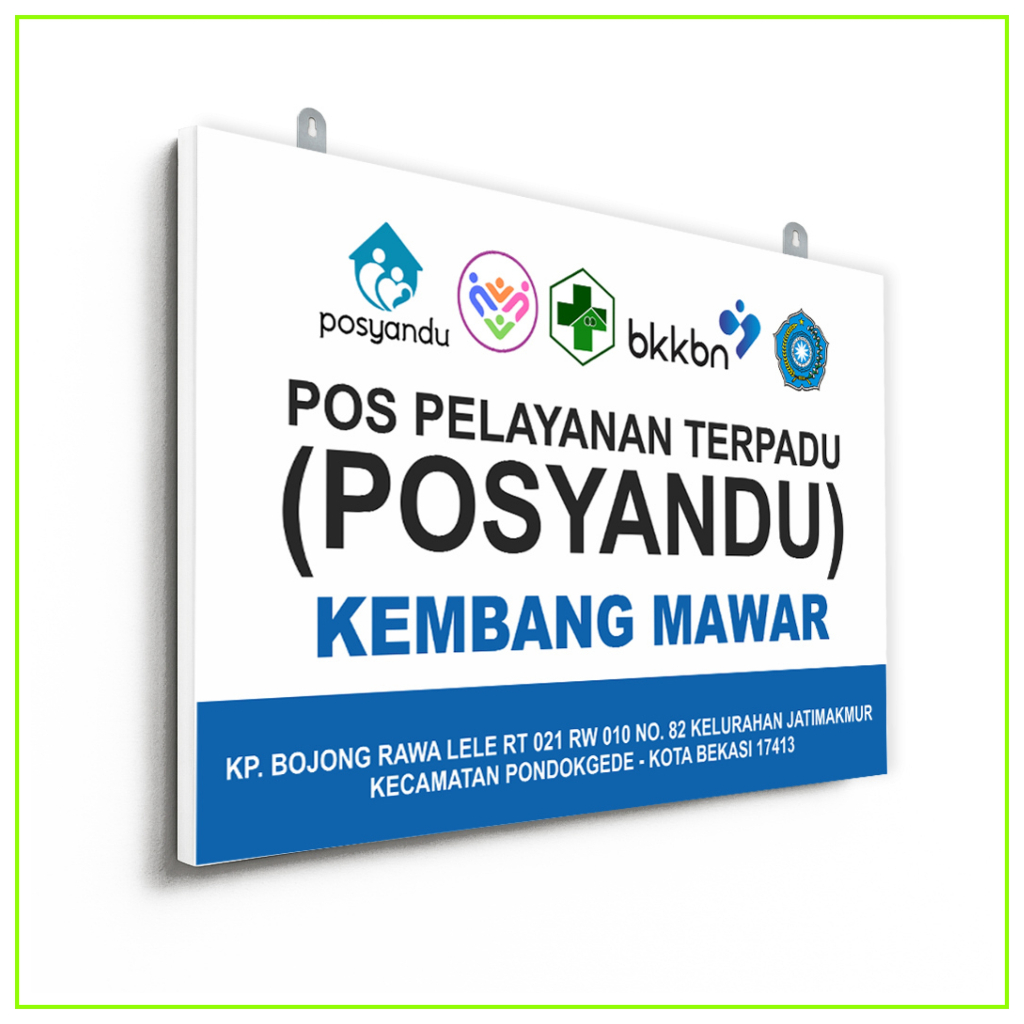

Papan Nama Posyandu / Poskesdes 60 x 40 cm