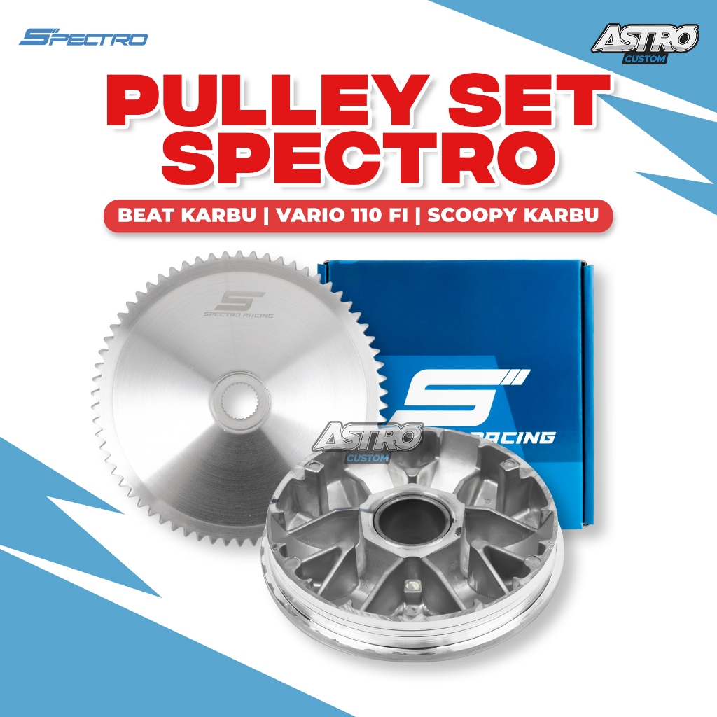 Pulley Rumah Roller Beat Scoopy Fi Karbu Vario 110 NON Genio Deluxe Spectro CVT Racing Kampas ganda