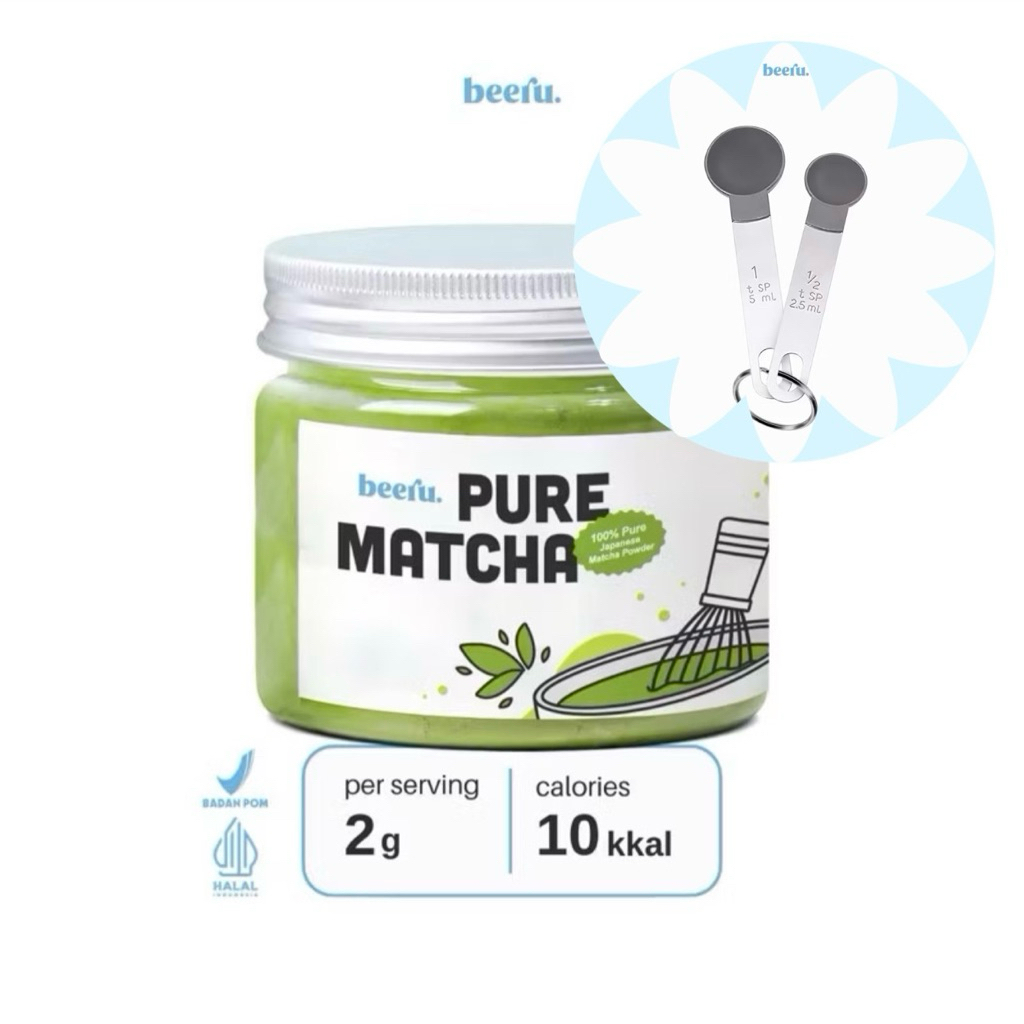 

Beeru Pure Matcha Powder 50gr - 100% Bubuk Matcha Premium Japan