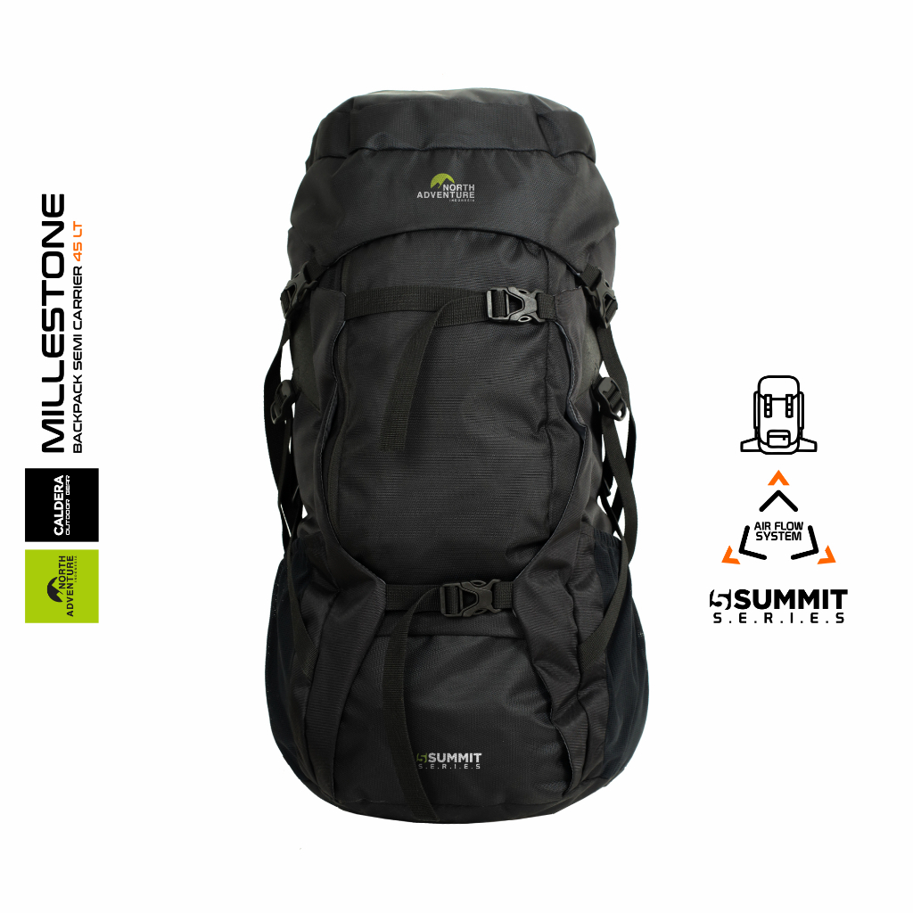 North Adventure - Tas Ransel Backpack Hiking Semi Carrier 45 Liter - Millestone