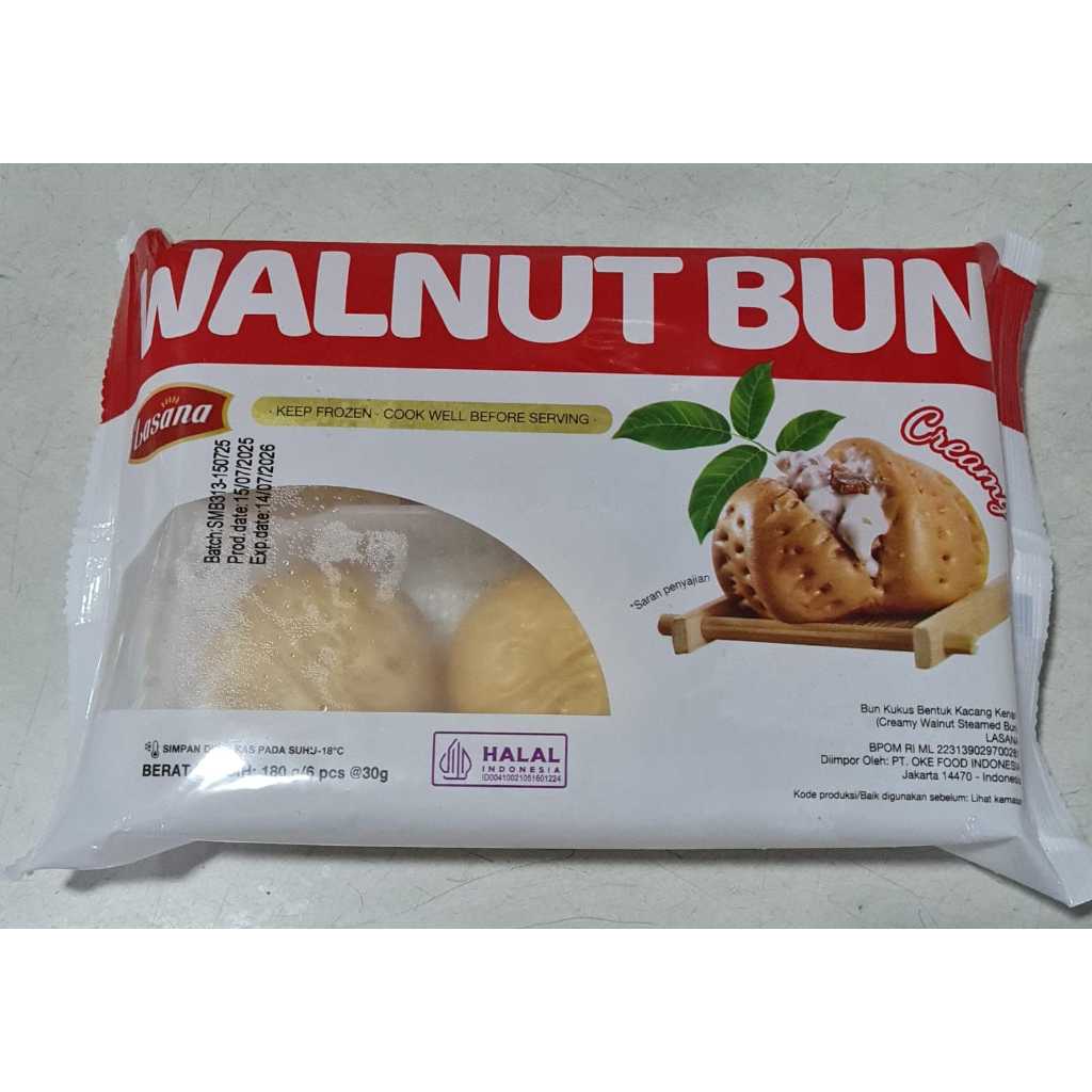 

Lasana Walnut Bun Kacang Kenari