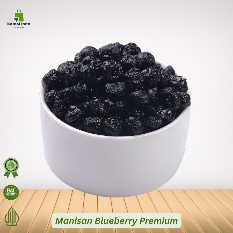 

Blueberry Kering Premium Asli Impor | Manisan Buah Sehat | 250g | 500g | 1kg