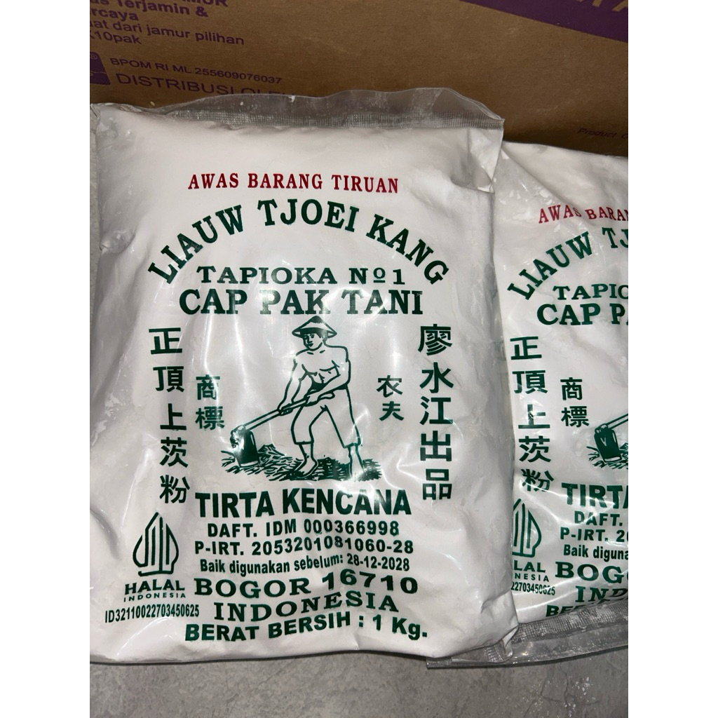 

Sagu Tani Tapioka Cap Pak Tani Tepung Tapioka (Liauw Tjoei Kang) 1kg