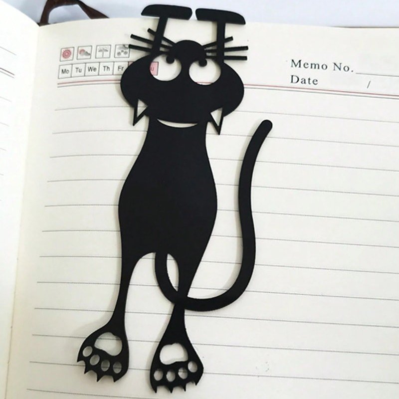 

Penanda halaman buku motif kucing