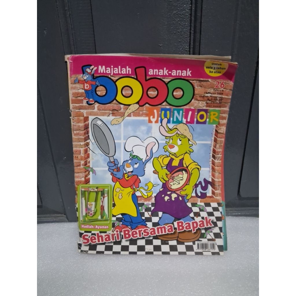 Majalah BOBO junior edisi 26 "sehari bersama bapak" (preloved)