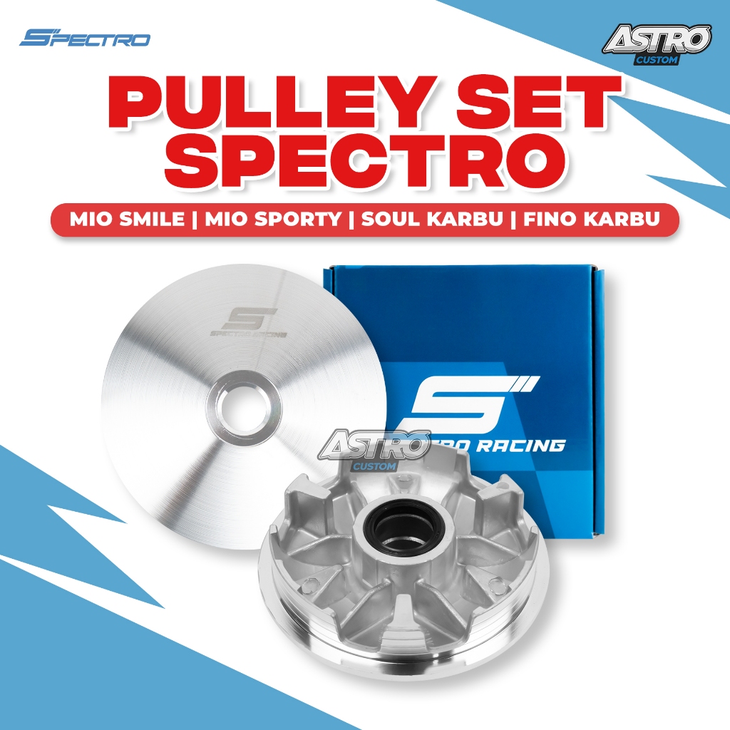 Pulley Mio Smile Mio Sporty Fino Karbu Mio Soul 115 Rumah Roller Upgrade Kirian CVT Spectro Racing