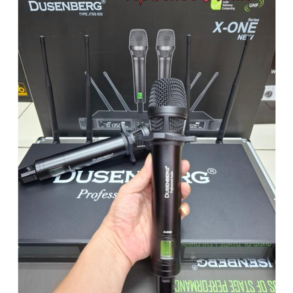 MICROPHONE WIRELESS DUSENBERG X-ONE / X1 - UHF 2 MIC HANDHELD WIRELESS