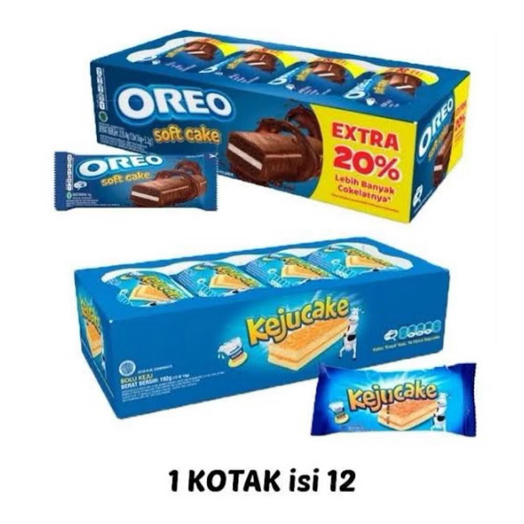 

oreo soft cake bolu isi 12pcs