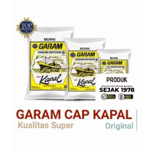 

garam kapal ori/250g