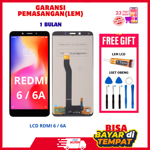 [ORIGINAL] LCD XIAOMI REDMI 6A / REDMI 6 LCD TS FULLSET
