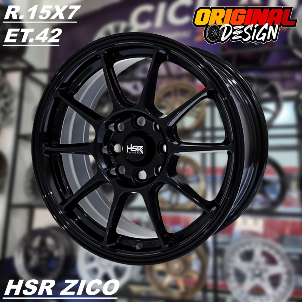 Velg Mobil AGYA, SIGRA, XENIA, Ring 15 Lubang 4 HSR ZICO R15
