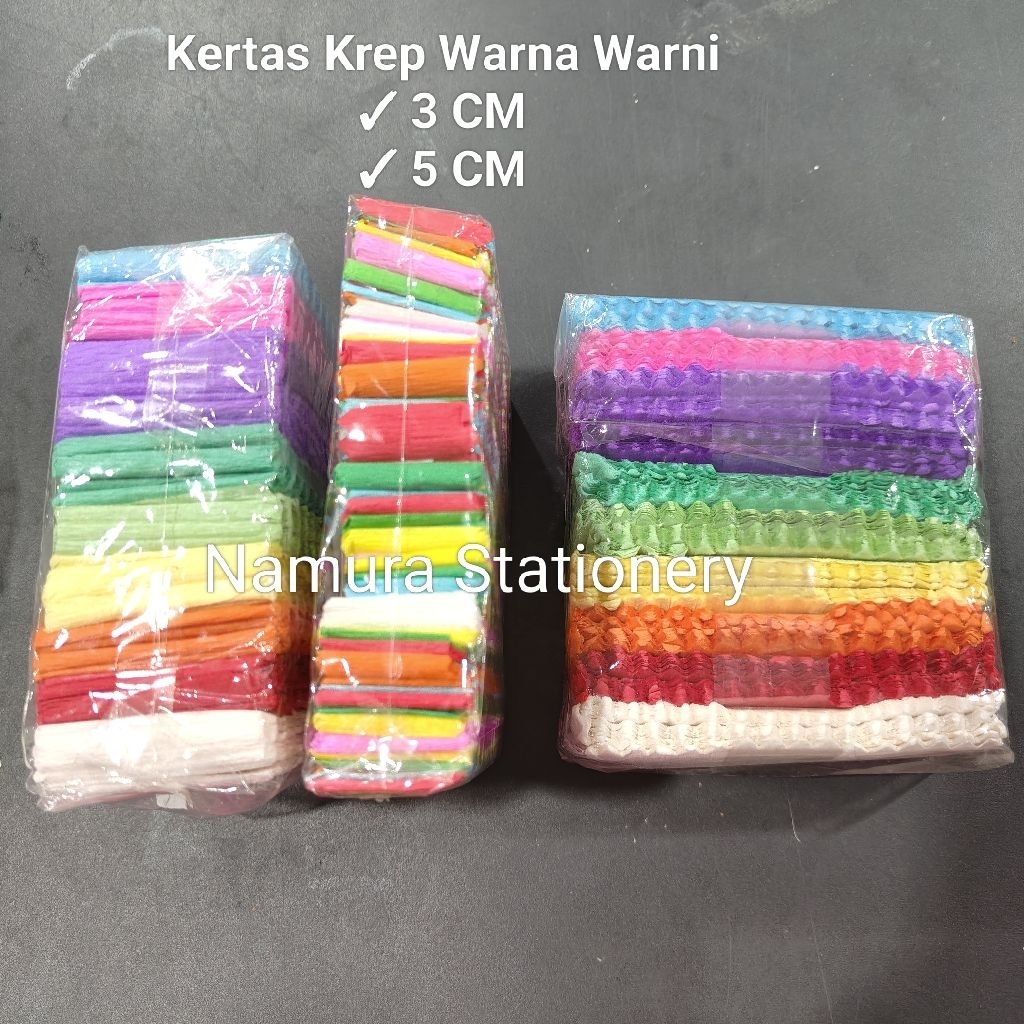 

1 Pak Kertas Krep Warna Warni isi 10 Bungkus
