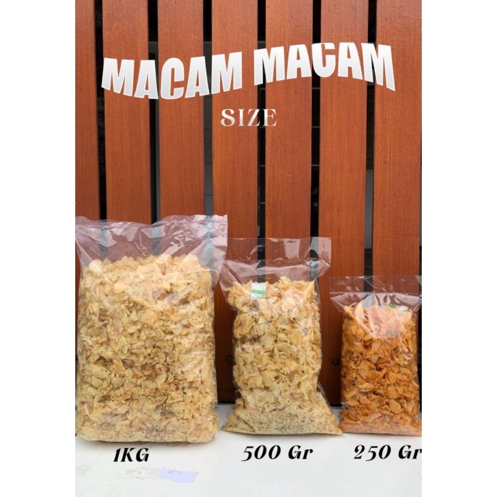 

Kripik Singkong Tipis berbagai varian rasa Berat 250g dan 500g