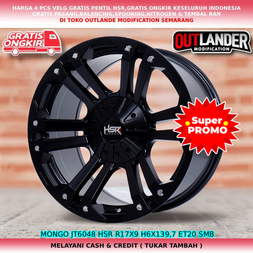 velg semi offroad velg R17 velg mobil Colorado Trailblazer Everest H3 H1 Dmax dll hsr bongo r17