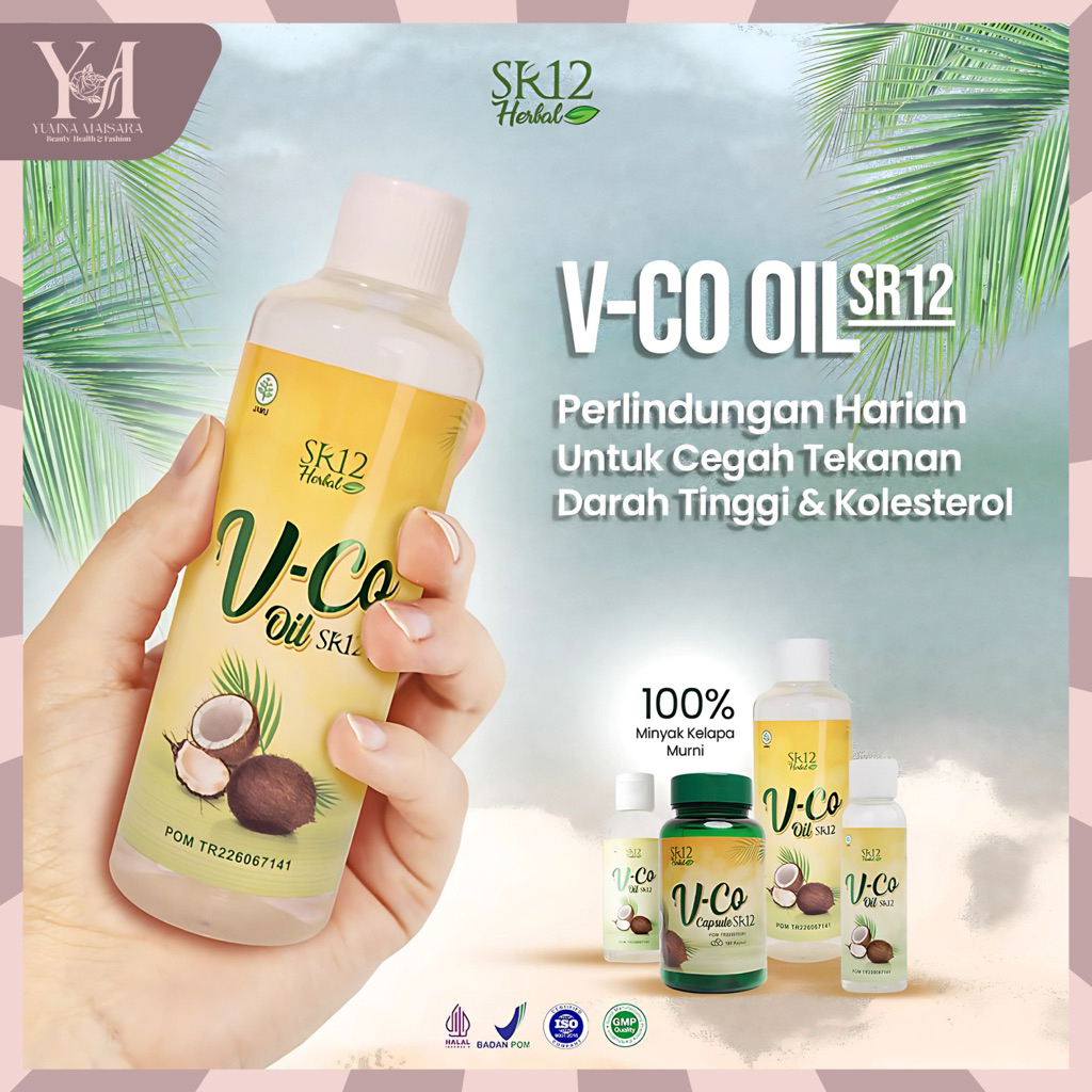 

Minyak Kelapa Murni| VCO Oil SR12 Dengan Extrak Virgin Coconut Oil Mengandung Bahan Herbal Tinggi Asam Laurat Untuk ASI Booster, Kecantikan, Imun Booster & Daya Tahan Tubuh BPOM