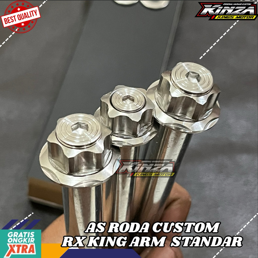 AS RODA CUSTOM MUR BAUT STAINLESS RX KING RXKING ARM STANDAR
