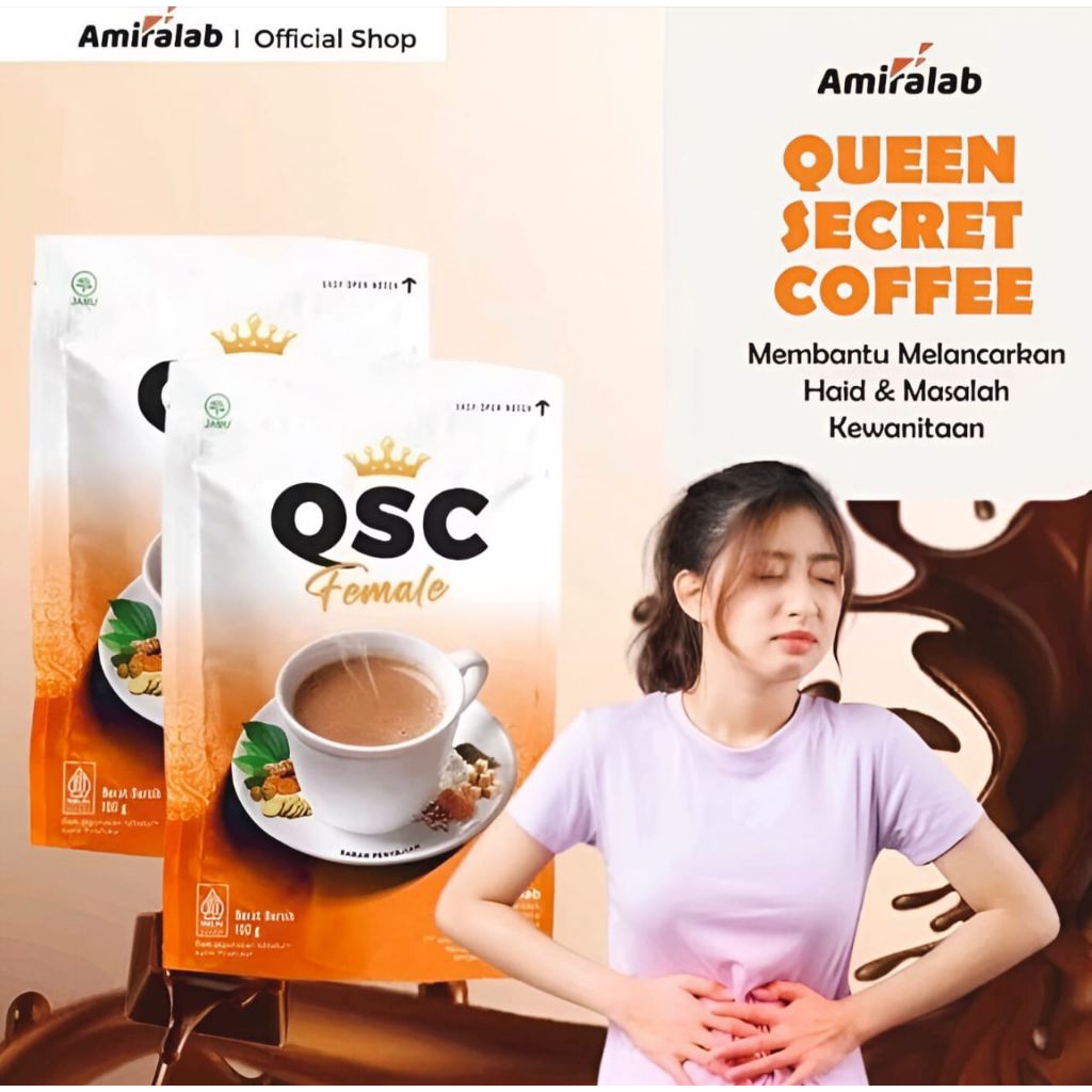 

[PROMO 100% ORIGINAL] QSC Minuman Kopi Siklus Bulanan Wanita 100gram