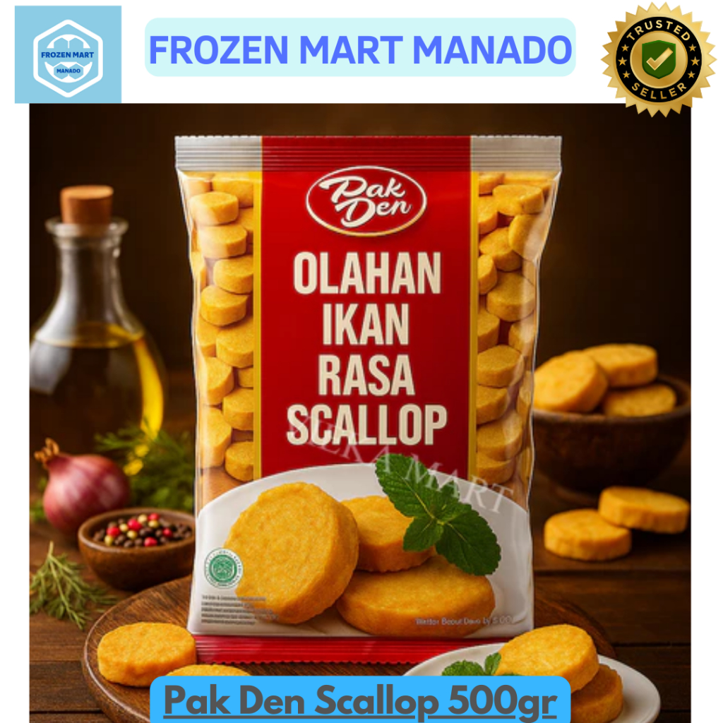 

Pak Den Scallop 500gr - Frozen Mart Manado (Frozen Food Manado)