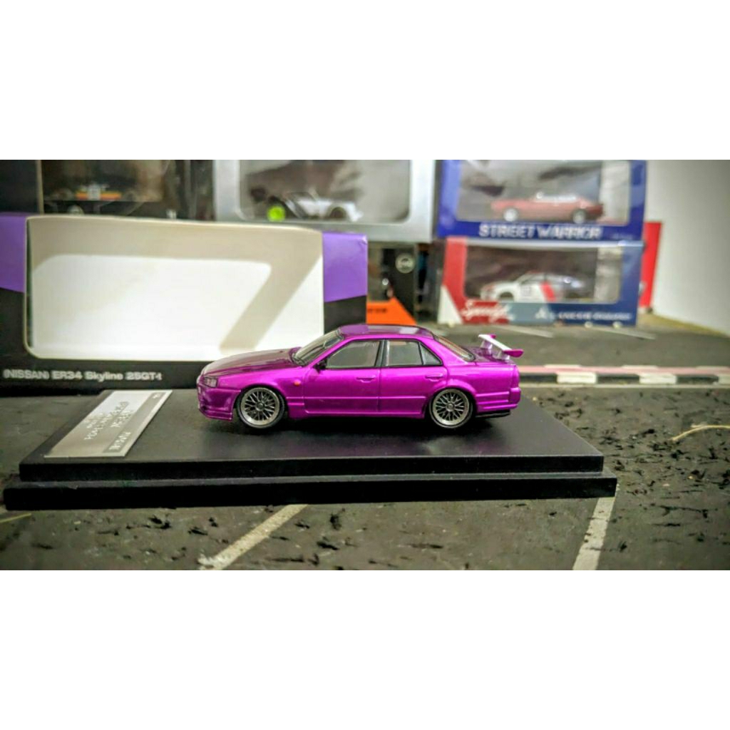 Diecast Mortal Nissan Skyline GTR ER34 R34 25Gtr Purple URAS