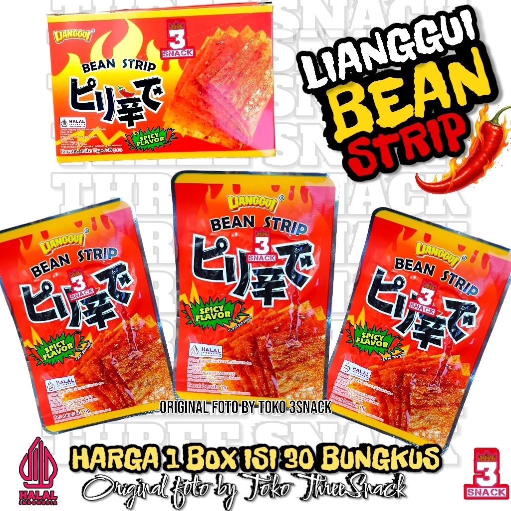 

1 BOX LIANGGUI BEAN STRIP ISI 30 BUNGKUS