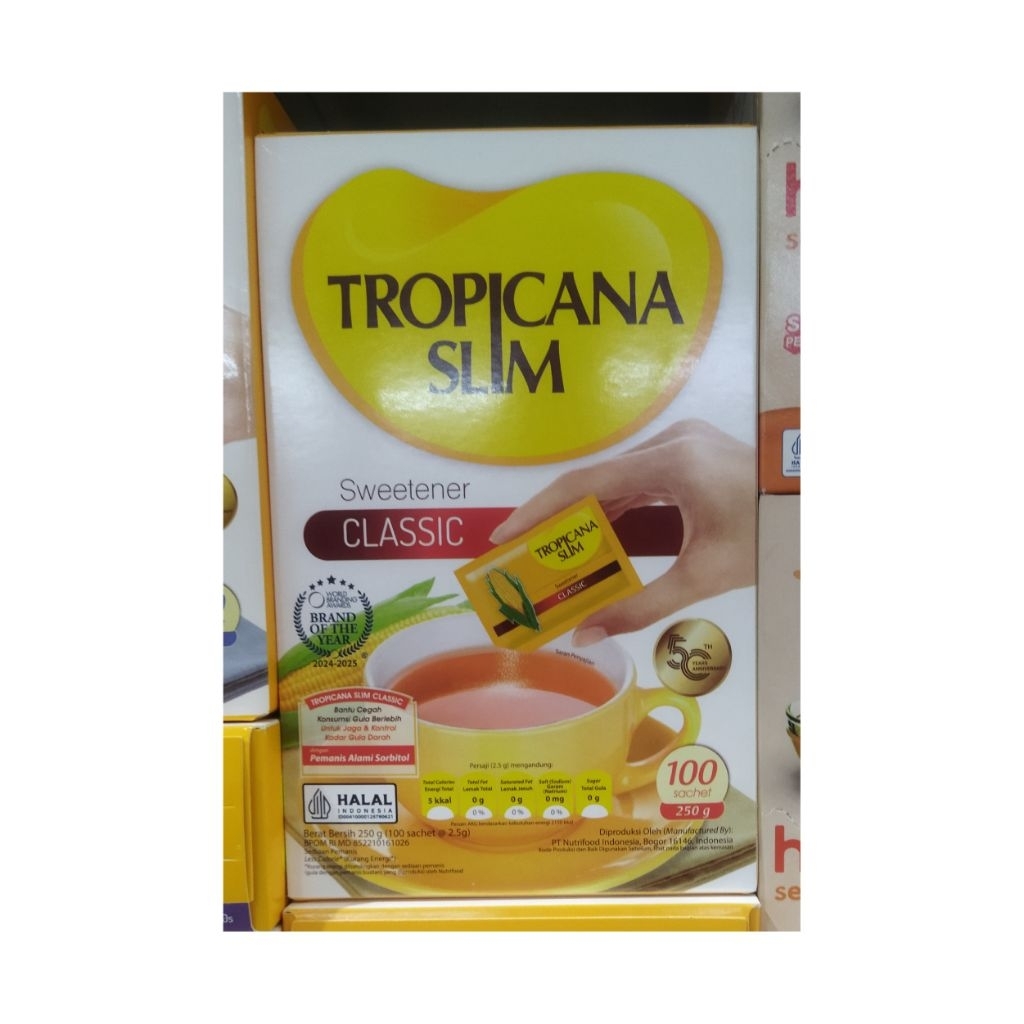 

TROPICANA SLIM SWEETENER CLASSIC 100 SACHET
