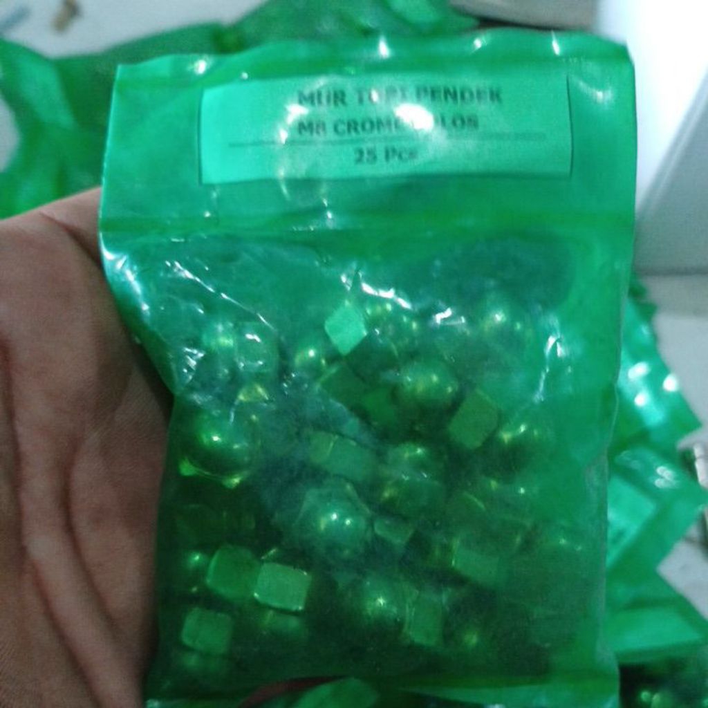 mur topi m8 pendek untuk baut 12 isi 25 pcs