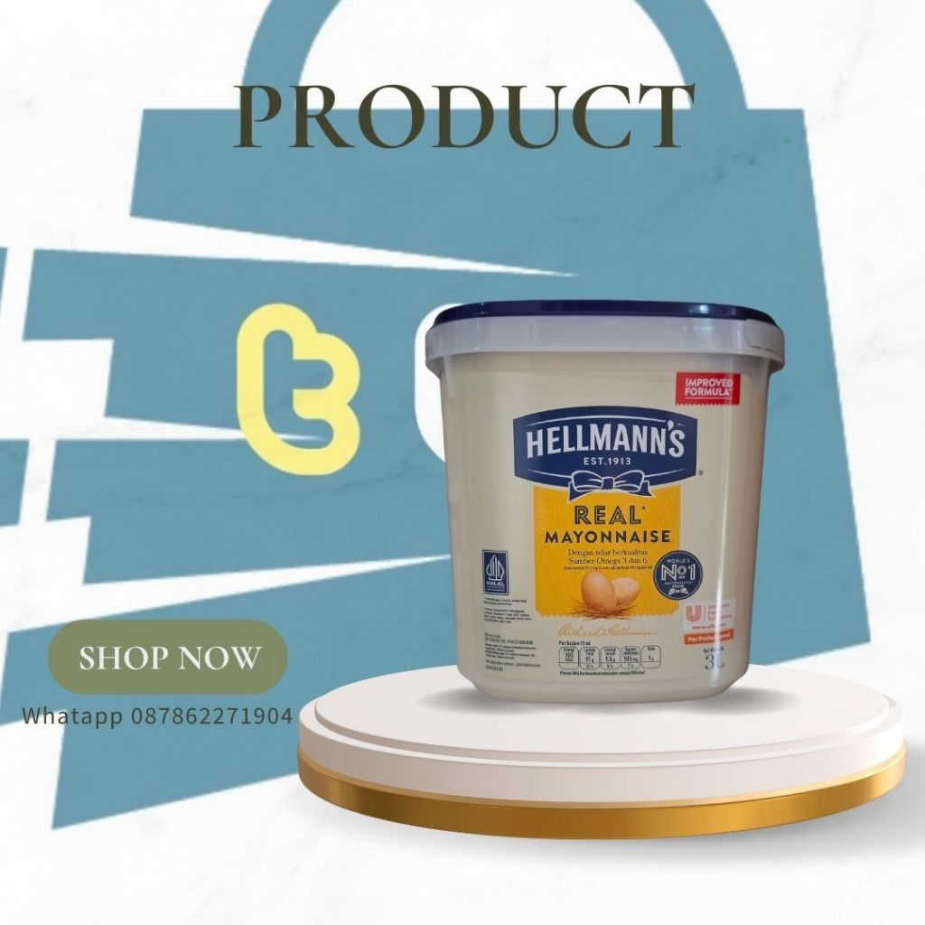 

Helmans Mayonais 3liter