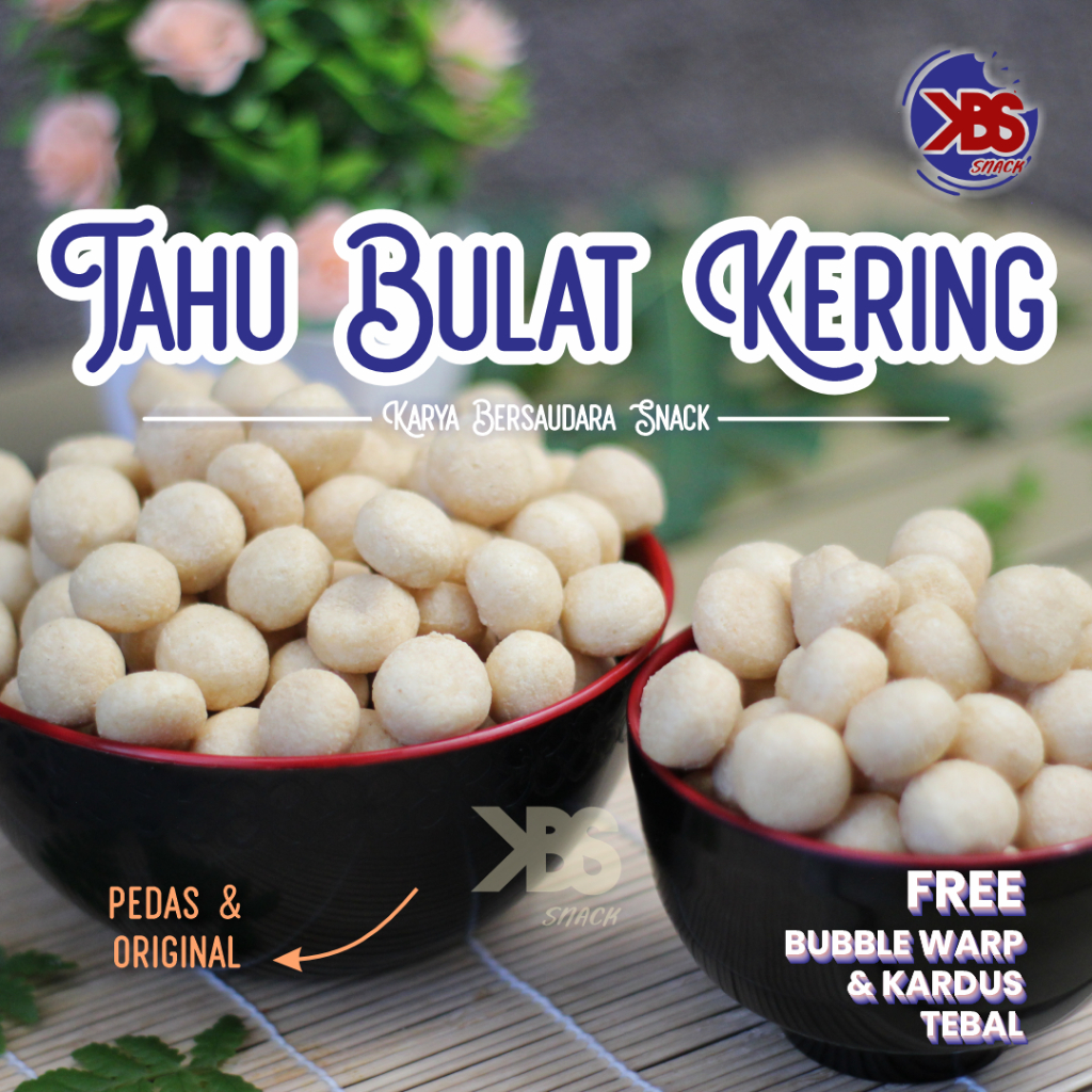 

Tahu Bulat Mini Kering Crispy Renyah Gurih Enak Snack Camilan Ringan Tahan Lama KBS