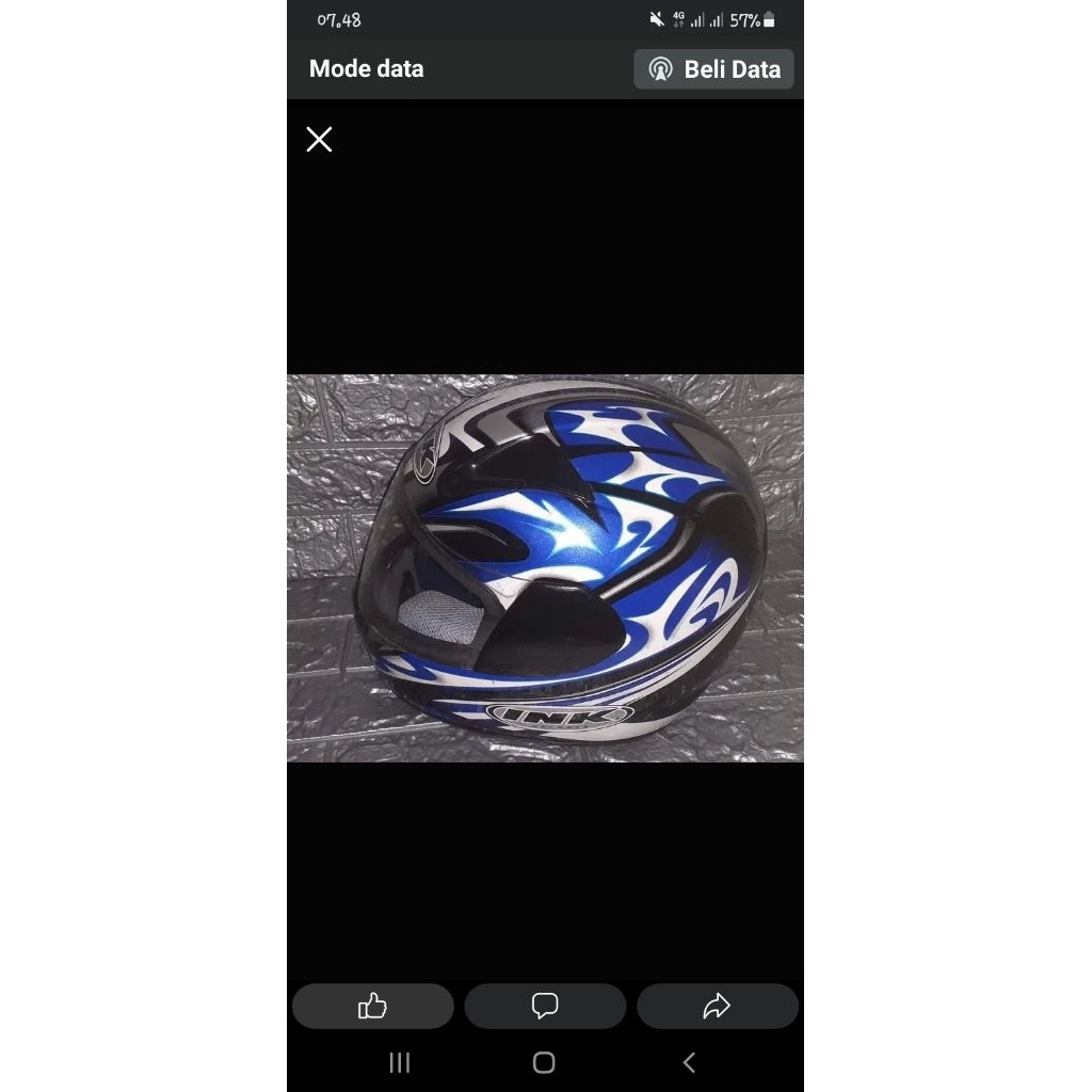 helm ink speed race second ori Size M