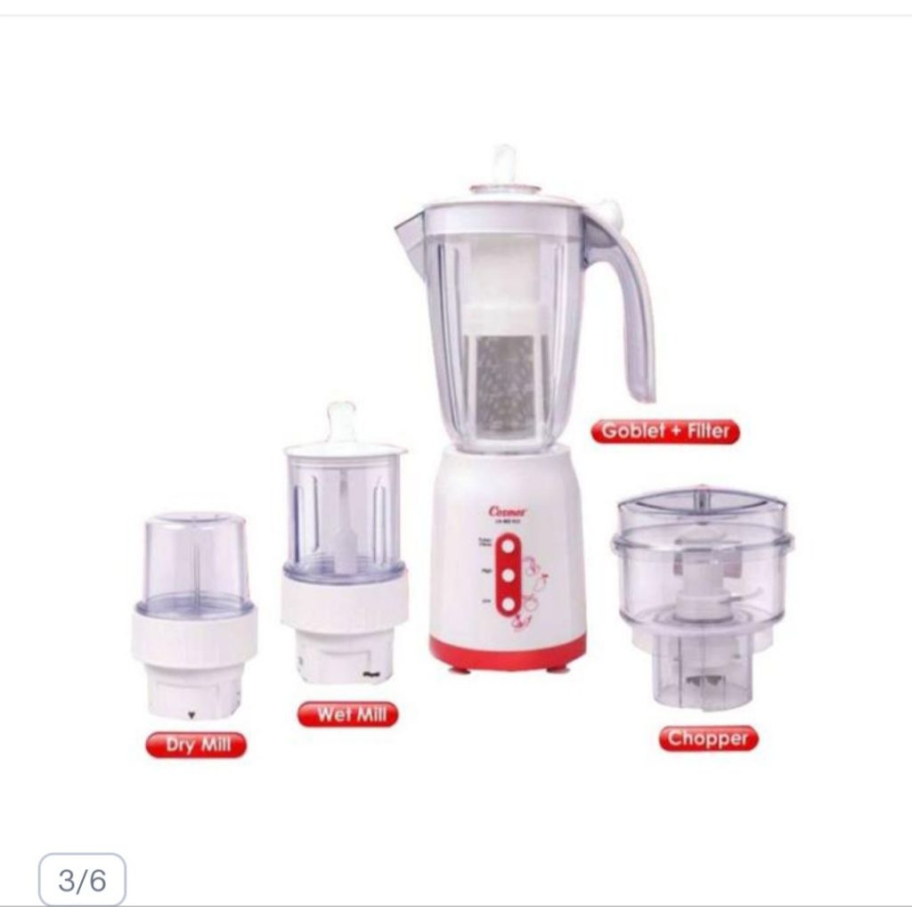 BELENDER COSMOS  CB 802 PCF BELENDER BENZ 2 LITER 5 IN1 250 WAT PLASTIK WHITE +DRY MILL WET MILL CHO