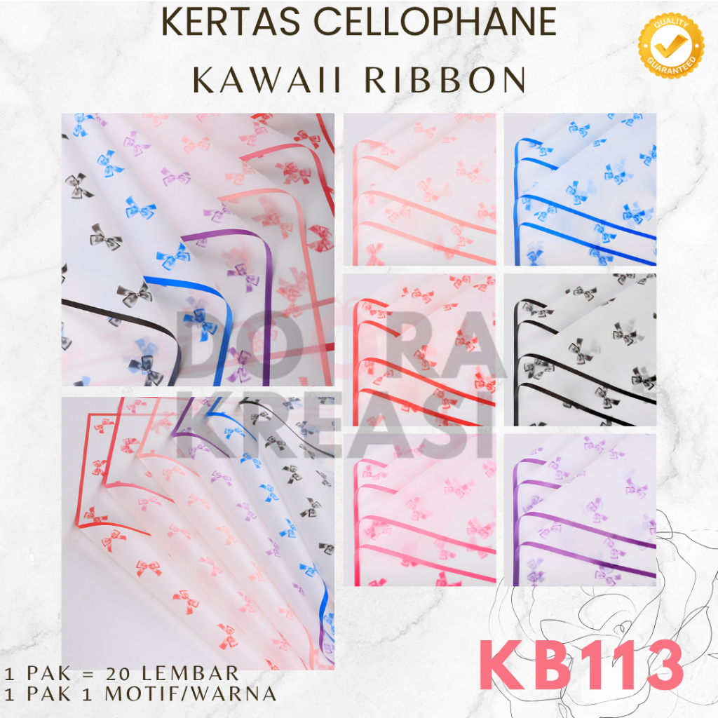 

Kertas Cellophane Buket Bunga Kawaii Ribbon [Ecer]