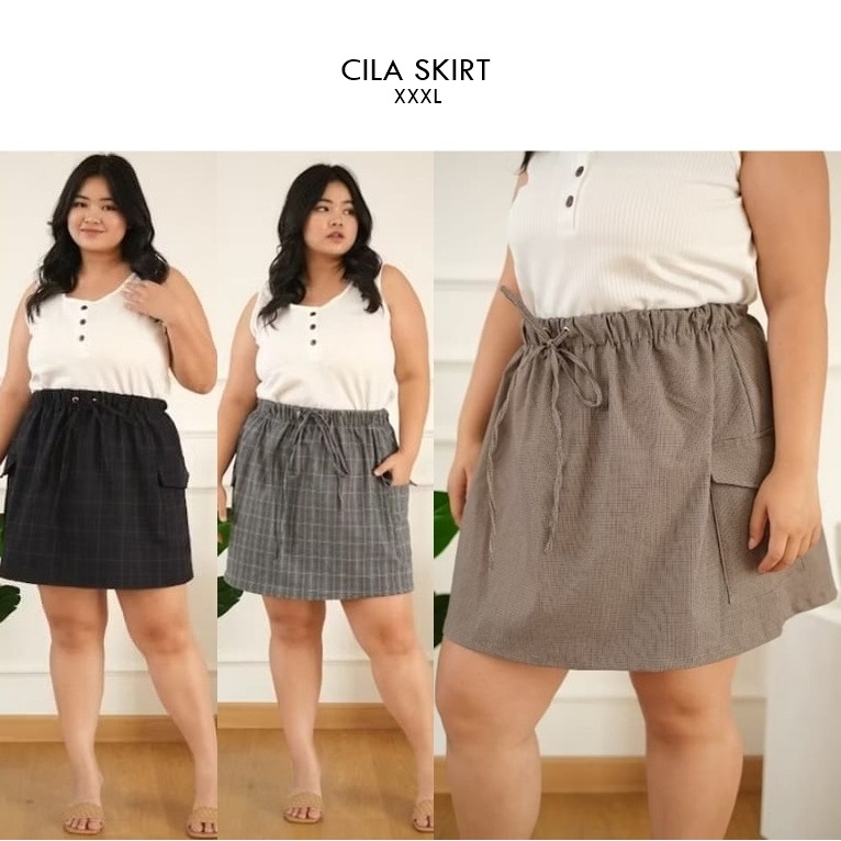 CILA SKIRT - ROK PENDEK JUMBO BIGSIZE