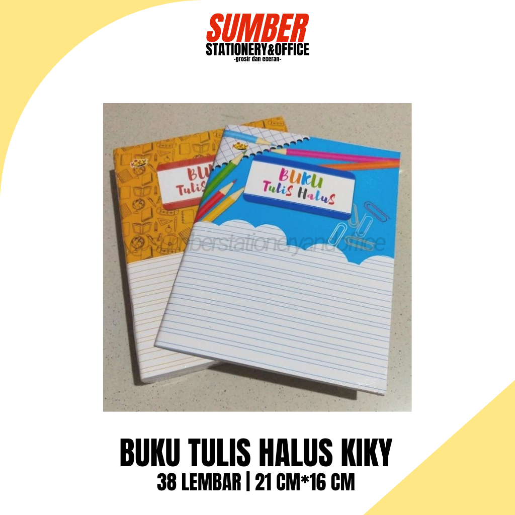 

Buku Tulis Halus Kiky 38 Lembar – 10 Buku – [1 Pack] (BT-KIKY-38-QH)