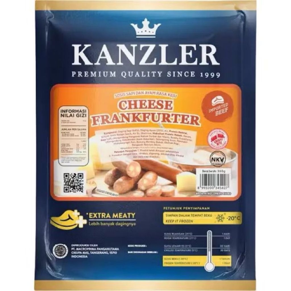 

KANZLER SOSIS CHEESE FRANKFUKTER
