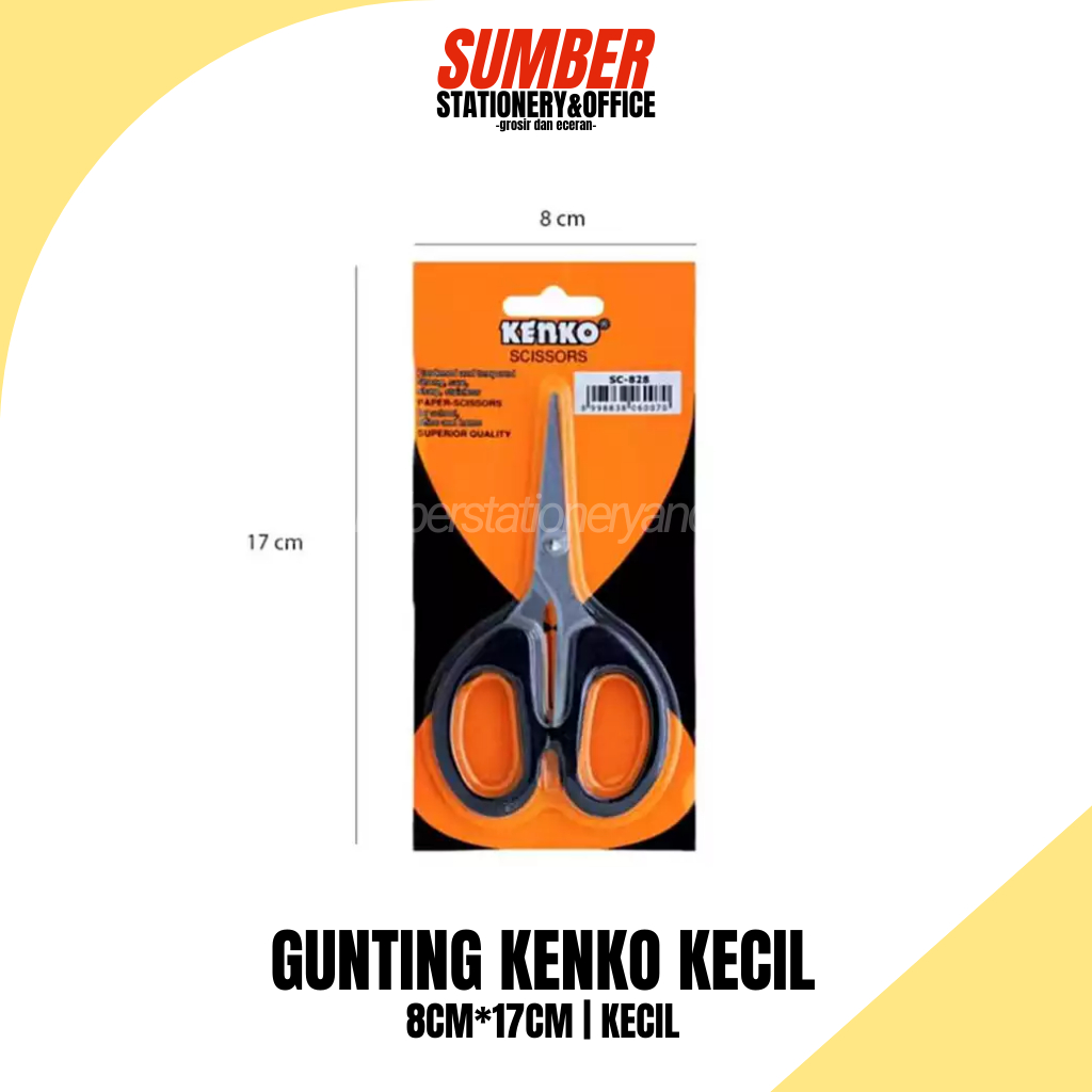 

Gunting Kenko 828 Kecil (SC-828) - Scissors Premium untuk Detail & Craft [1 Pcs]