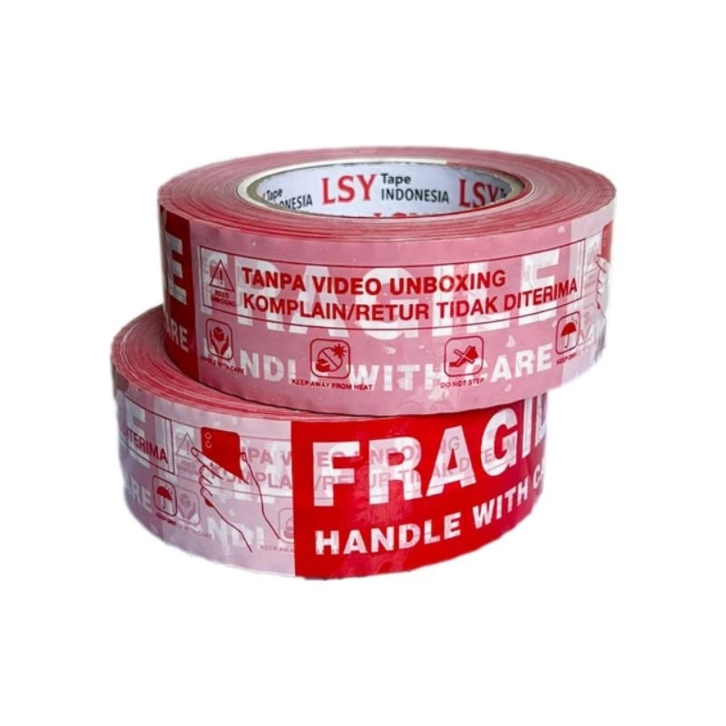Lakban fragile unboxing mix LSY TAPE 45mm