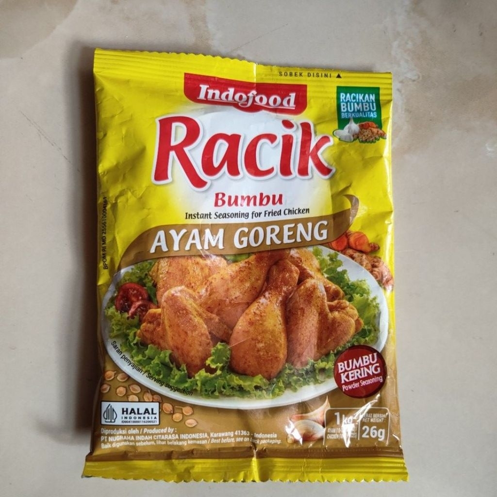 

Racik bumbu ayam goreng untuk 1 kg ayam