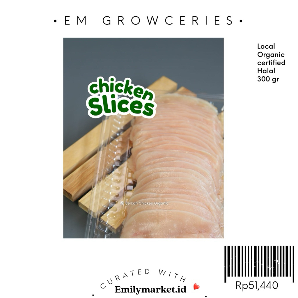 Chicken Slices / Daging Ayam Potong Tipis Organik by Berkah chicken