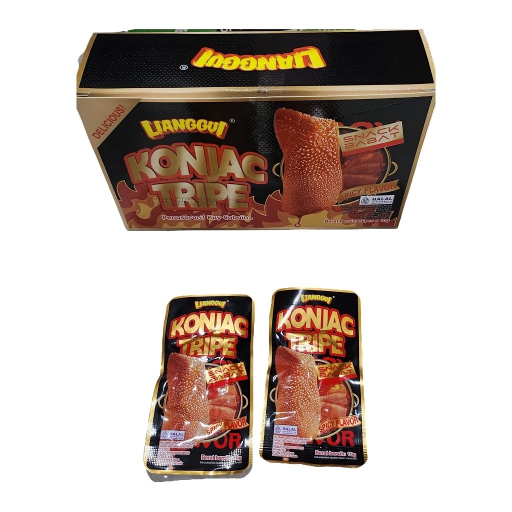 

HALAL LIANGUI KONJAC TRIPE RASA SPICY FLAVOUR RASA PEDAS ISI 10 PCS