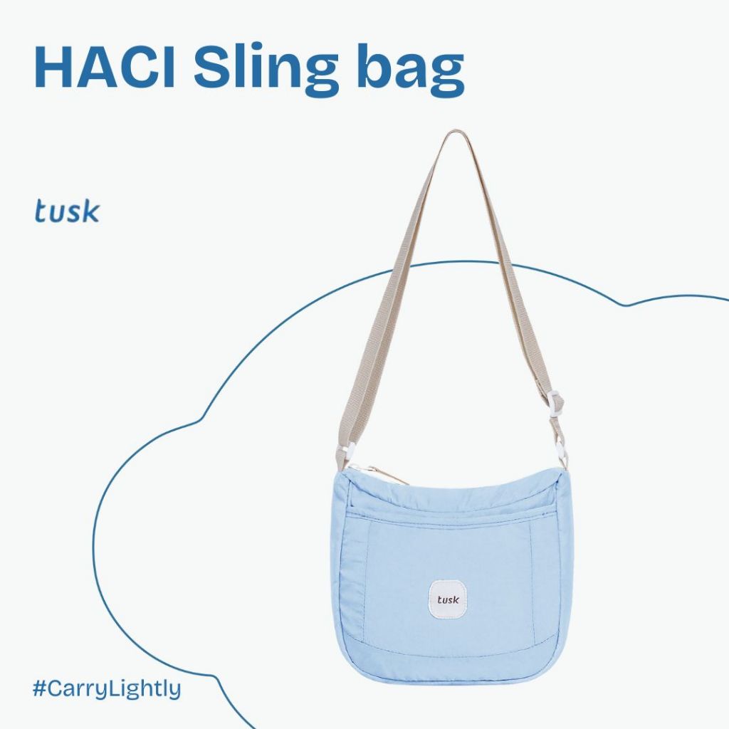 Tusk Tas Selempang Wanita Pria Haci Aquarine Tas Bahu Sling Bag