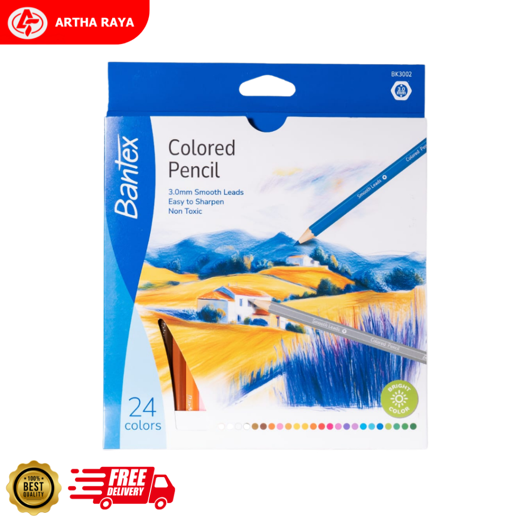 

Bantex Colored Pencil 24 Warna